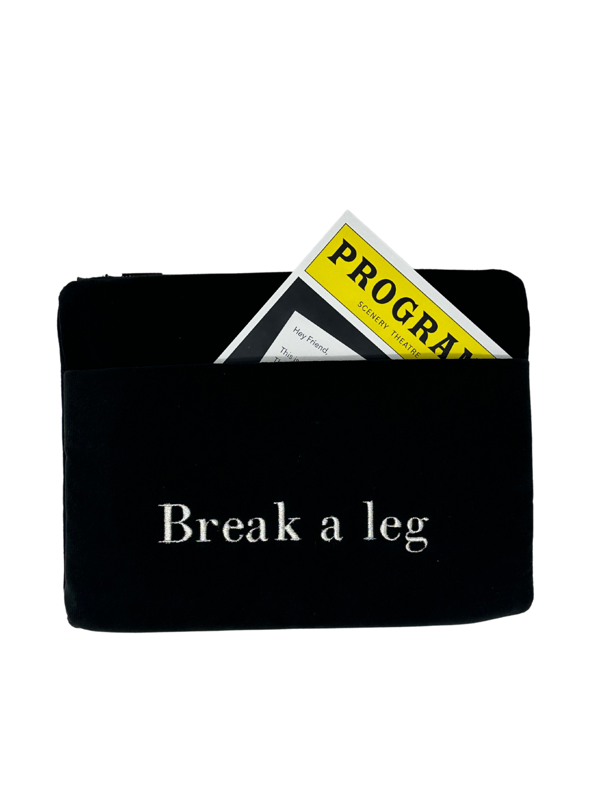 Load image into Gallery viewer, Silver &amp;quot;Break a leg&amp;quot; bag (with loops) - Scenery
