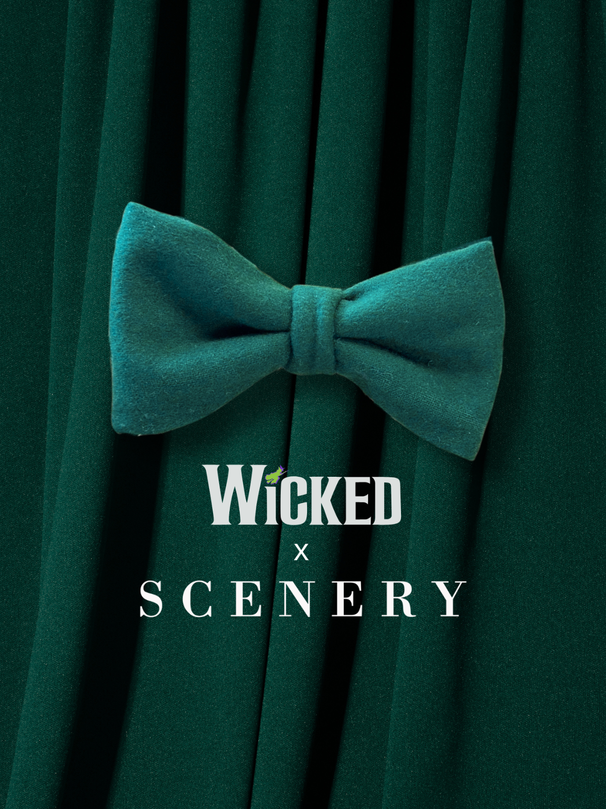 WICKED x Scenery: Fiyero Bowtie (clip-on)