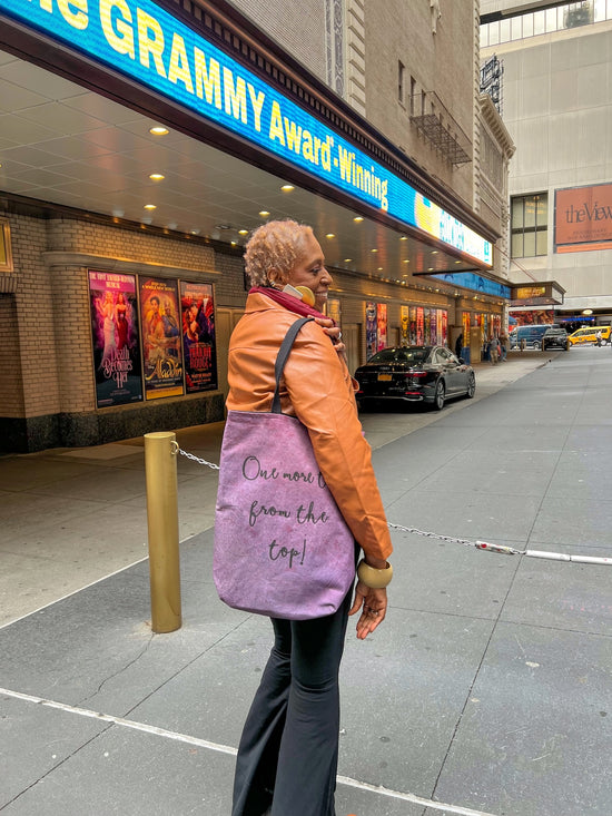 "One more time from the top" New York, New York Teacher Tote (Broadway)