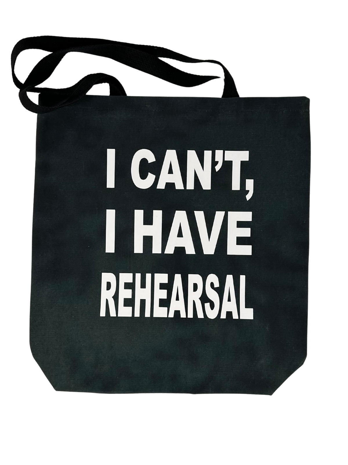 Load image into Gallery viewer, &amp;quot;I can&amp;#39;t I have rehearsal&amp;quot; Tote Dark Green/Black - Scenery
