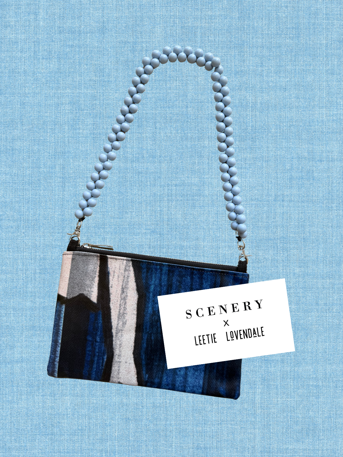 Blue double Bead Strap: Scenery x Leetie Lovendale