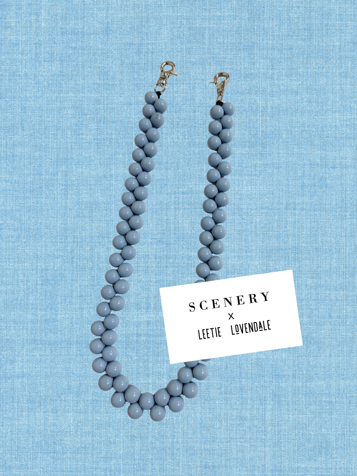Blue double Bead Strap: Scenery x Leetie Lovendale