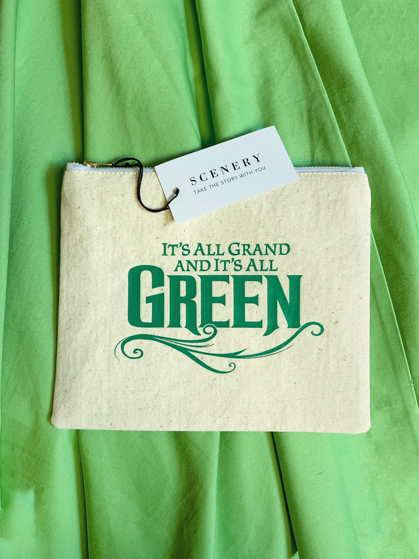 Load image into Gallery viewer, WICKED Broadway, &amp;quot;Grand &amp;amp; Green&amp;quot; Bag - Scenery
