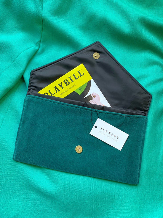 Load image into Gallery viewer, The Emerald Envelope Clutch - Scenery
