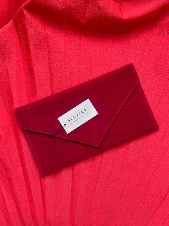 The Ruby Envelope Clutch - Scenery