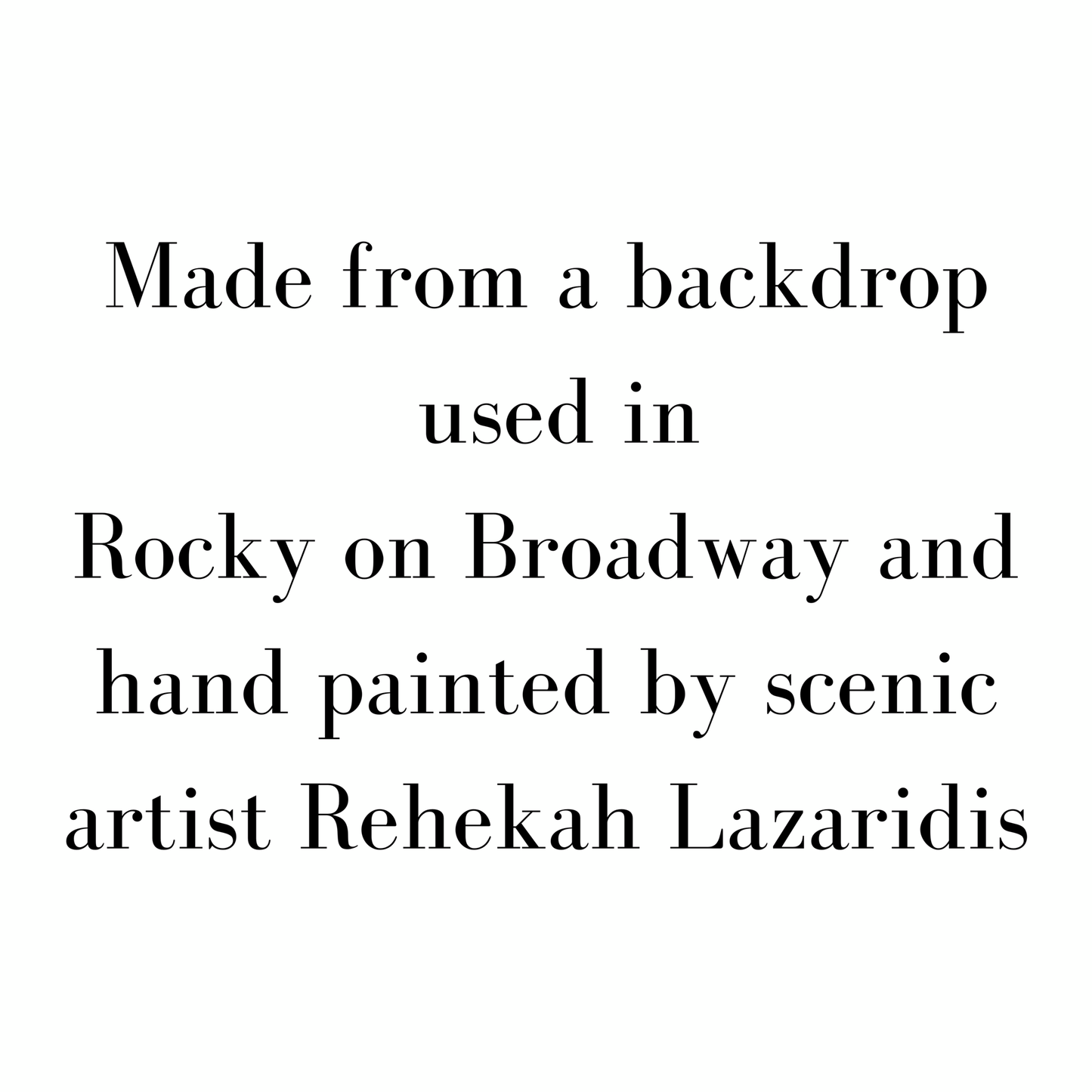 Hand Painted Rocky Broadway - Scenery